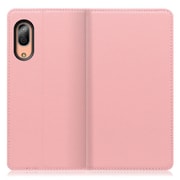 WORK16AO-PK-SEN3 [LOOF Simplle AQUOS sense3/sense3 lite/sense3 basic用 本革スマホケース/スタンド機能＆カードポケット付き ピンク]