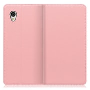 WORK16AO-PK-SEN2 [LOOF Simplle AQUOS sense2（かんたん）用 本革スマホケース/スタンド機能＆カードポケット付き ピンク]