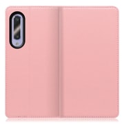 WORK16AO-PK-AZ5GB [LOOF Simplle AQUOS zero5G basic用 本革スマホケース/スタンド機能＆カードポケット付き ピンク]
