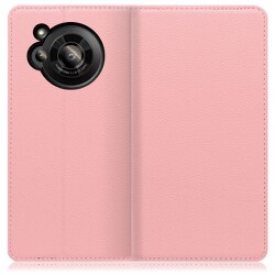 WORK16AO-PK-AR7 [LOOF Simplle AQUOS R7用 本革スマホケース/スタンド機能＆カードポケット付き ピンク]