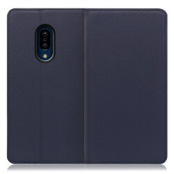 WORK16AO-NY-ZERO2 [LOOF Simplle AQUOS zero2用 本革スマホケース/スタンド機能＆カードポケット付き ネイビー]