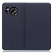 WORK16AO-NY-ASE7 [LOOF Simplle AQUOS sense7用 本革スマホケース/スタンド機能＆カードポケット付き ネイビー]