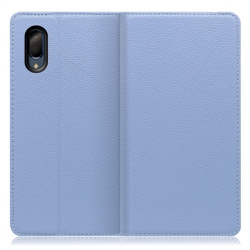 WORK16AO-BU-SEN3P [LOOF Simplle AQUOS sense3 plus用 本革スマホケース/スタンド機能＆カードポケット付き ブルー]