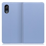 WORK16AO-BU-SEN3P [LOOF Simplle AQUOS sense3 plus用 本革スマホケース/スタンド機能＆カードポケット付き ブルー]