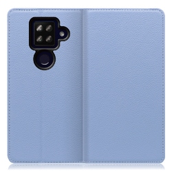 WORK16AO-BU-ASE4P [LOOF Simplle AQUOS sense4 plus用 本革スマホケース/スタンド機能＆カードポケット付き ブルー]