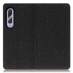 WORK17AO-BK-AZ5GB [LOOF Simplle AQUOS zero5G basic用 デニム生地スマホケース/スタンド機能＆カードポケット付き ブラック]