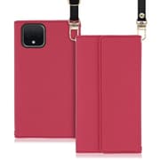 WORK22GG-RS-PX4 [LOOF Strap Google Pixel 4用 クラッチバッグ風スマホケース/ロングストラップ＆カードポケット付き ダスティローズ]
