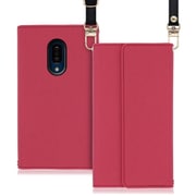 WORK22AO-RS-ZERO2 [LOOF Strap AQUOS zero2用 クラッチバッグ風スマホケース/ロングストラップ＆カードポケット付き ダスティローズ]