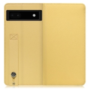 WORK23GG-YL-GPX6A [LOOF Hold Google Pixel 6a用 ベルト付きの本革スマホケース/スタンド機能＆カードポケット付き ジャスミンイエロー]