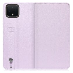 WORK23GG-PL-PX4 [LOOF Hold Google Pixel 4用 ベルト付きの本革スマホケース/スタンド機能＆カードポケット付き ラベンダー]
