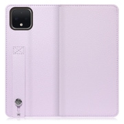 WORK23GG-PL-PX4 [LOOF Hold Google Pixel 4用 ベルト付きの本革スマホケース/スタンド機能＆カードポケット付き ラベンダー]