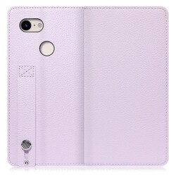 WORK23GG-PL-PX3 [LOOF Hold Google Pixel 3用 ベルト付きの本革スマホケース/スタンド機能＆カードポケット付き ラベンダー]
