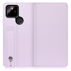 WORK23GG-PL-GPX5A5G [LOOF Hold Google Pixel 5a（5G）用 ベルト付きの本革スマホケース/スタンド機能＆カードポケット付き ラベンダー]