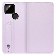 WORK23GG-PL-GPX5A5G [LOOF Hold Google Pixel 5a（5G）用 ベルト付きの本革スマホケース/スタンド機能＆カードポケット付き ラベンダー]