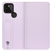 WORK23GG-PL-GPX5 [LOOF Hold Google Pixel 5用 ベルト付きの本革スマホケース/スタンド機能＆カードポケット付き ラベンダー]