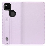WORK23GG-PL-GPX4A [LOOF Hold Google Pixel 4a用 ベルト付きの本革スマホケース/スタンド機能＆カードポケット付き ラベンダー]