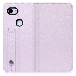 WORK23GG-PL-3A [LOOF Hold Google Pixel 3a用 ベルト付きの本革スマホケース/スタンド機能＆カードポケット付き ラベンダー]