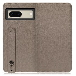 WORK23GG-GB-GPX7 [LOOF Hold Google Pixel 7用 ベルト付きの本革スマホケース/スタンド機能＆カードポケット付き グレージュ]