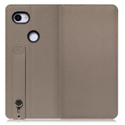 WORK23GG-GB-3AXL [LOOF Hold Google Pixel 3a XL用 ベルト付きの本革スマホケース/スタンド機能＆カードポケット付き グレージュ]