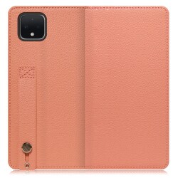 WORK23GG-FM-PX4XL [LOOF Hold Google Pixel 4 XL用 ベルト付きの本革スマホケース/スタンド機能＆カードポケット付き フラミンゴ]