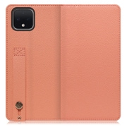 WORK23GG-FM-PX4 [LOOF Hold Google Pixel 4用 ベルト付きの本革スマホケース/スタンド機能＆カードポケット付き フラミンゴ]