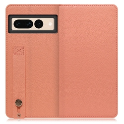 WORK23GG-FM-GPX7P [LOOF Hold Google Pixel 7 Pro用 ベルト付きの本革スマホケース/スタンド機能＆カードポケット付き フラミンゴ]