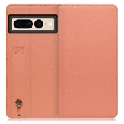 WORK23GG-FM-GPX7P [LOOF Hold Google Pixel 7 Pro用 ベルト付きの本革スマホケース/スタンド機能＆カードポケット付き フラミンゴ]