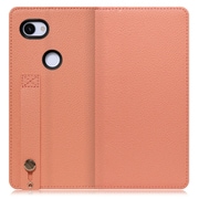 WORK23GG-FM-3A [LOOF Hold Google Pixel 3a用 ベルト付きの本革スマホケース/スタンド機能＆カードポケット付き フラミンゴ]