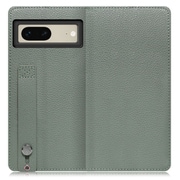 WORK23GG-DG-GPX7 [LOOF Hold Google Pixel 7用 ベルト付きの本革スマホケース/スタンド機能＆カードポケット付き ダルグリーン]