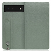 WORK23GG-DG-GPX6 [LOOF Hold Google Pixel 6用 ベルト付きの本革スマホケース/スタンド機能＆カードポケット付き ダルグリーン]
