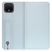 WORK23GG-BU-PX4 [LOOF Hold Google Pixel 4用 ベルト付きの本革スマホケース/スタンド機能＆カードポケット付き スカイブルー]