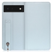 WORK23GG-BU-GPX6 [LOOF Hold Google Pixel 6用 ベルト付きの本革スマホケース/スタンド機能＆カードポケット付き スカイブルー]