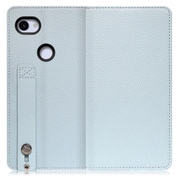 WORK23GG-BU-3AXL [LOOF Hold Google Pixel 3a XL用 ベルト付きの本革スマホケース/スタンド機能＆カードポケット付き スカイブルー]