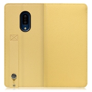 WORK23AO-YL-ZERO2 [LOOF Hold AQUOS zero2用 ベルト付きの本革スマホケース/スタンド機能＆カードポケット付き ジャスミンイエロー]