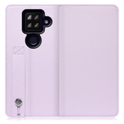 WORK23AO-PL-ASE4P2XL [LOOF Hold AQUOS sense4 plus用 ベルト付きの本革スマホケース/スタンド機能＆カードポケット付き ラベンダー]