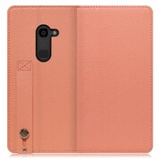 WORK23AO-FM-ZERO [LOOF Hold AQUOS zero用 ベルト付きの本革スマホケース/スタンド機能＆カードポケット付き フラミンゴ]