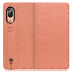 WORK23AO-FM-SEN3 [LOOF Hold AQUOS sense3/sense3 lite/sense3 basic用 ベルト付きの本革スマホケース/スタンド機能＆カードポケット付き フラミンゴ]