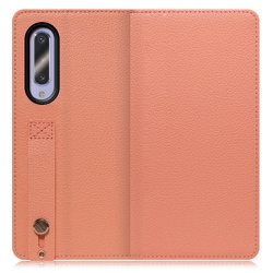 WORK23AO-FM-AZ5GB [LOOF Hold AQUOS zero5G basic用 ベルト付きの本革スマホケース/スタンド機能＆カードポケット付き フラミンゴ]