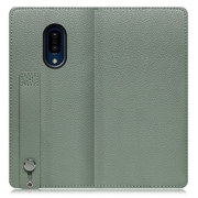 WORK23AO-DG-ZERO2 [LOOF Hold AQUOS zero2用 ベルト付きの本革スマホケース/スタンド機能＆カードポケット付き ダルグリーン]