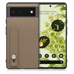 WORK26GG-GB-GPX6 [LOOF Hold-Shell Google Pixel 6用 本革スマホケース/ホールドベルト付き グレージュ]