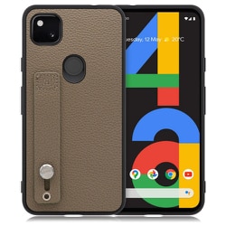 WORK26GG-GB-GPX4A [LOOF Hold-Shell Google Pixel 4a用 本革スマホケース/ホールドベルト付き グレージュ]