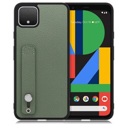 WORK26GG-DG-PX4XL [LOOF Hold-Shell Google Pixel 4 XL用 本革スマホケース/ホールドベルト付き ダルグリーン]