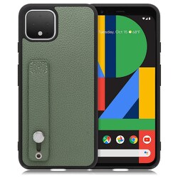 WORK26GG-DG-PX4 [LOOF Hold-Shell Google Pixel 4用 本革スマホケース/ホールドベルト付き ダルグリーン]