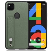 WORK26GG-DG-GPX4A [LOOF Hold-Shell Google Pixel 4a用 本革スマホケース/ホールドベルト付き ダルグリーン]