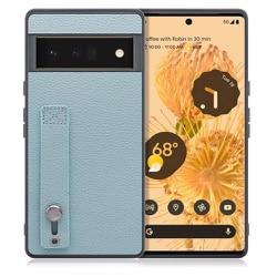 WORK26GG-BU-GPX6P [LOOF Hold-Shell Google Pixel 6 Pro用 本革スマホケース/ホールドベルト付き スカイブルー]