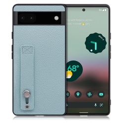 WORK26GG-BU-GPX6A [LOOF Hold-Shell Google Pixel 6a用 本革スマホケース/ホールドベルト付き スカイブルー]