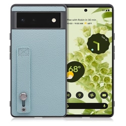 WORK26GG-BU-GPX6 [LOOF Hold-Shell Google Pixel 6用 本革スマホケース/ホールドベルト付き スカイブルー]