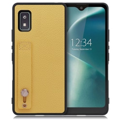 WORK26AO-YL-AWISH [LOOF Hold-Shell AQUOS wish/wish2用 本革スマホケース/ホールドベルト付き ジャスミンイエロー]