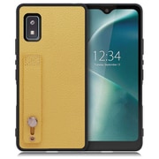 WORK26AO-YL-AWISH [LOOF Hold-Shell AQUOS wish/wish2用 本革スマホケース/ホールドベルト付き ジャスミンイエロー]