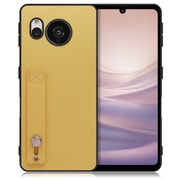 WORK26AO-YL-ASE7P [LOOF Hold-Shell AQUOS sense7 Plus用 本革スマホケース/ホールドベルト付き ジャスミンイエロー]